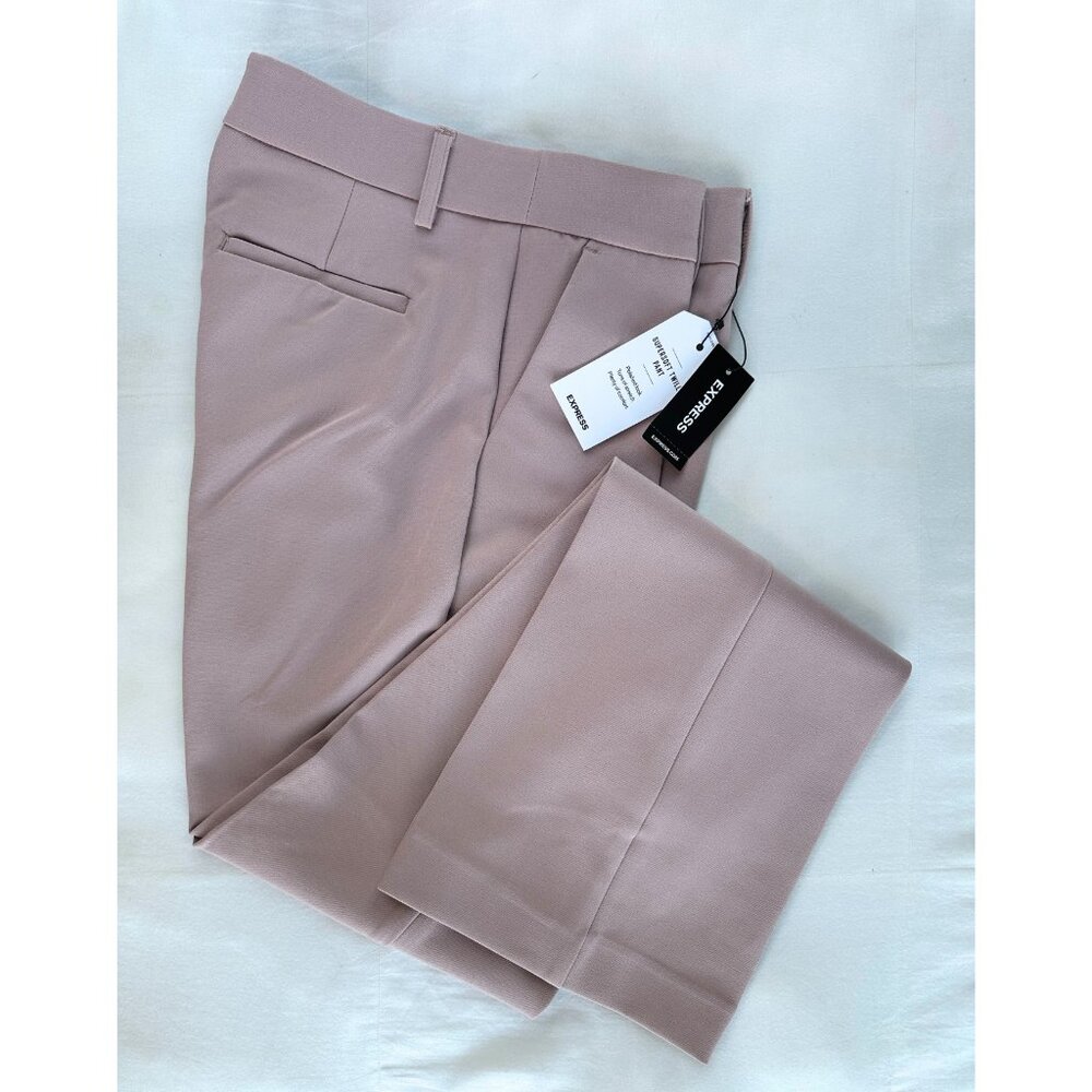 Express SuperSoft Twill MidRise Dress Pants – Blush – Size 2R